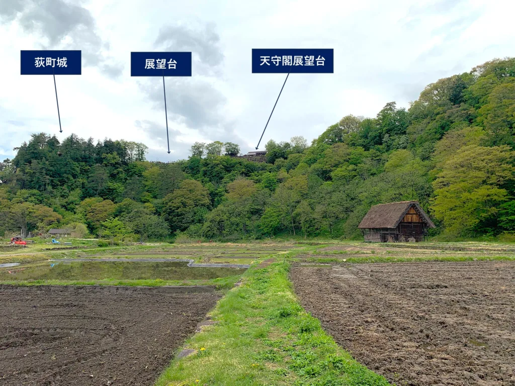 白川郷 展望台の真下から