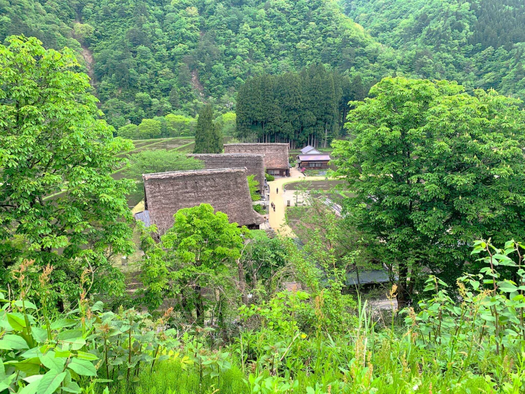 五箇山・菅沼集落 菅沼展望広場からの景色
