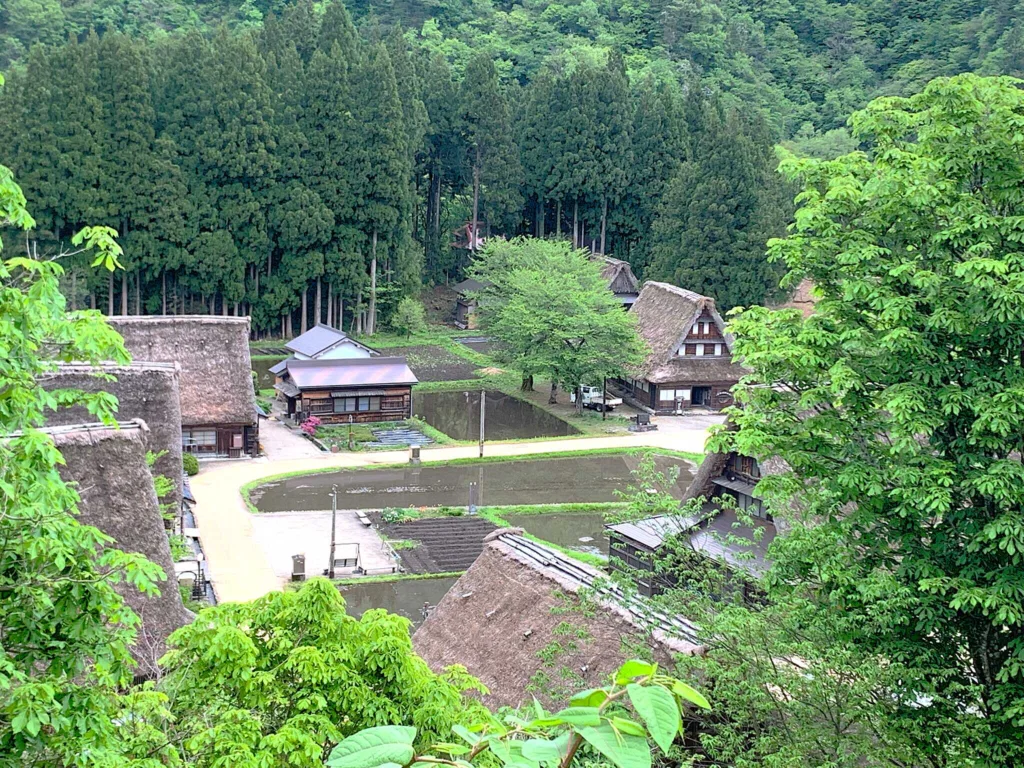 五箇山・菅沼集落 菅沼展望広場からの景色