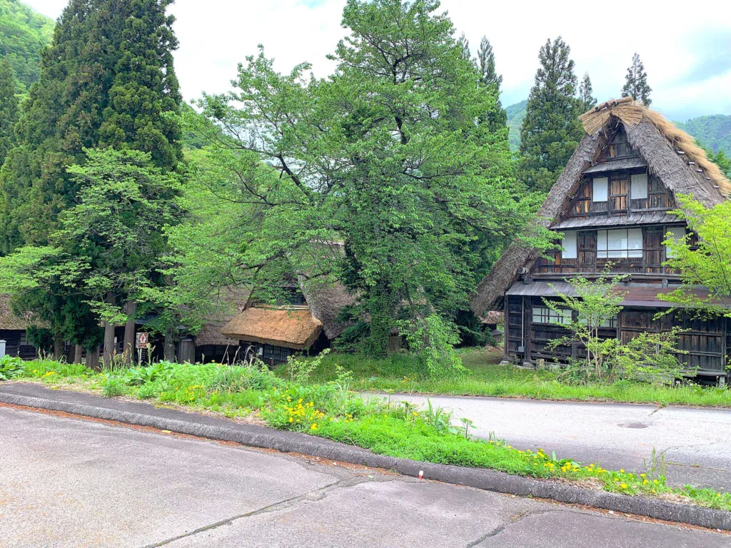 五箇山・菅沼集落 合掌の里がある側のエリア