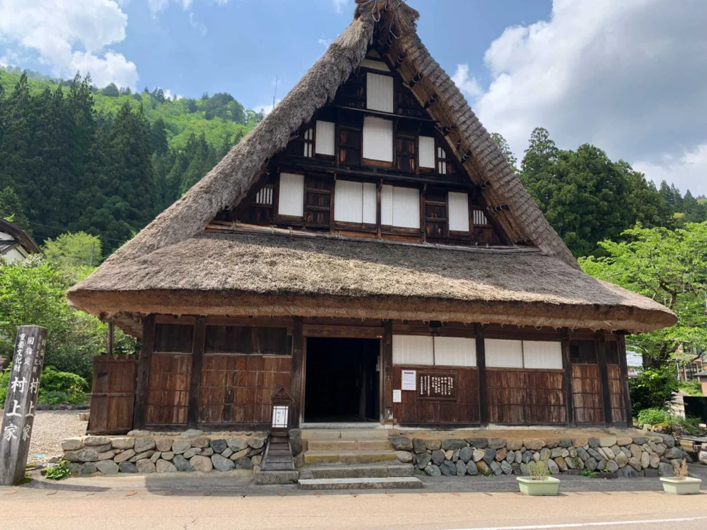 五箇山 相倉集落の後の帰り道・村上家住宅