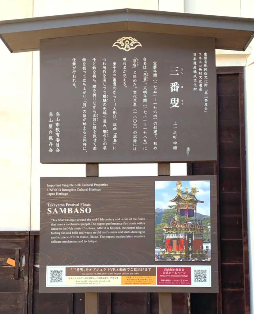 高山　山王祭「三番叟」屋台蔵