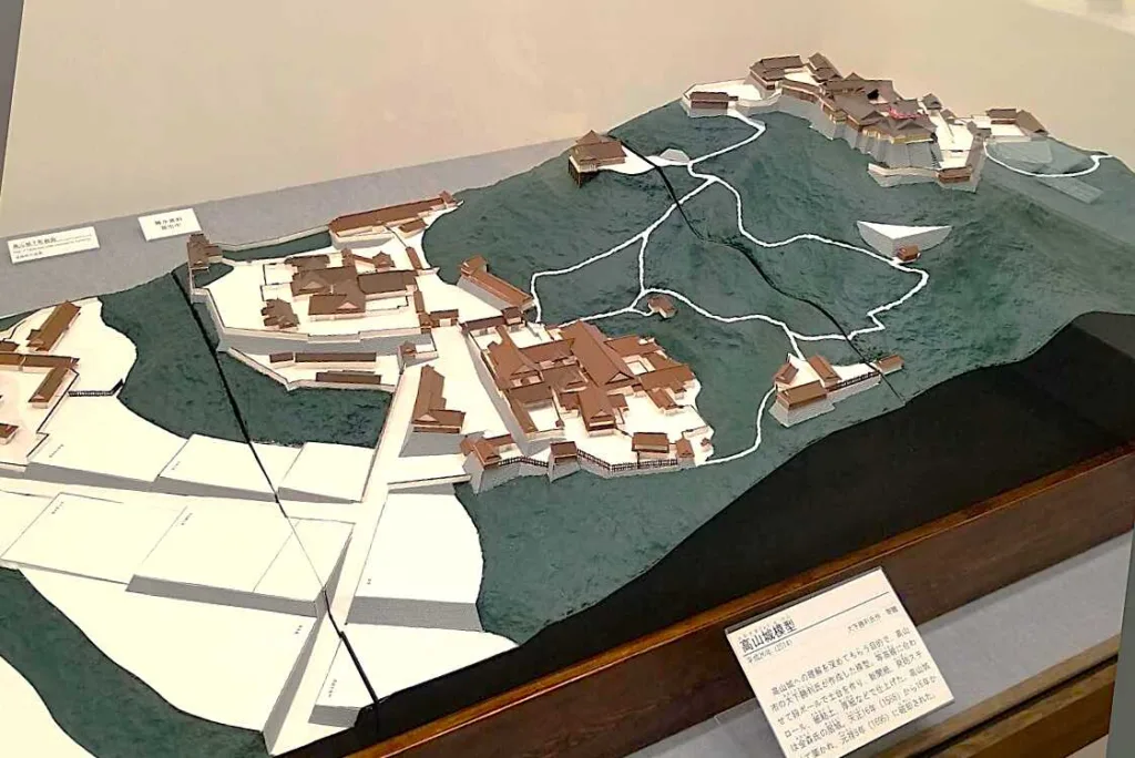 高山城のジオラマ