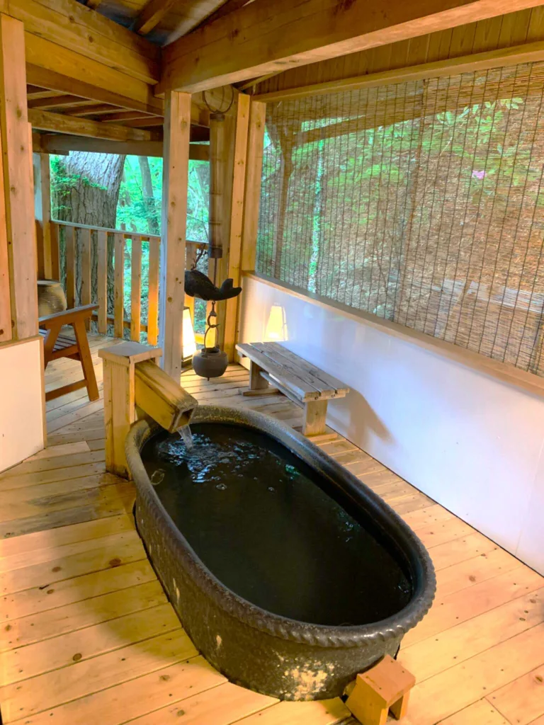 高山 二人静白雲(お世話になったお部屋の温泉露天風呂)