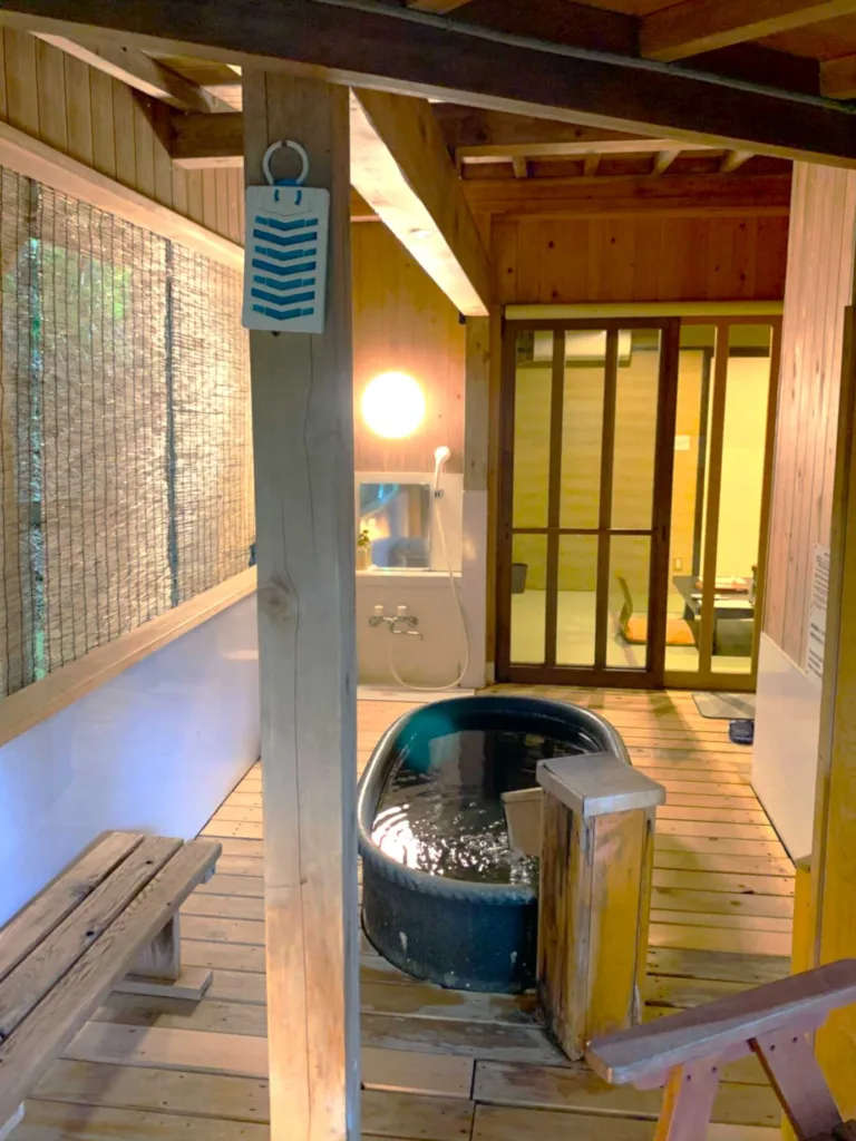 高山 二人静白雲(お世話になったお部屋の温泉露天風呂)