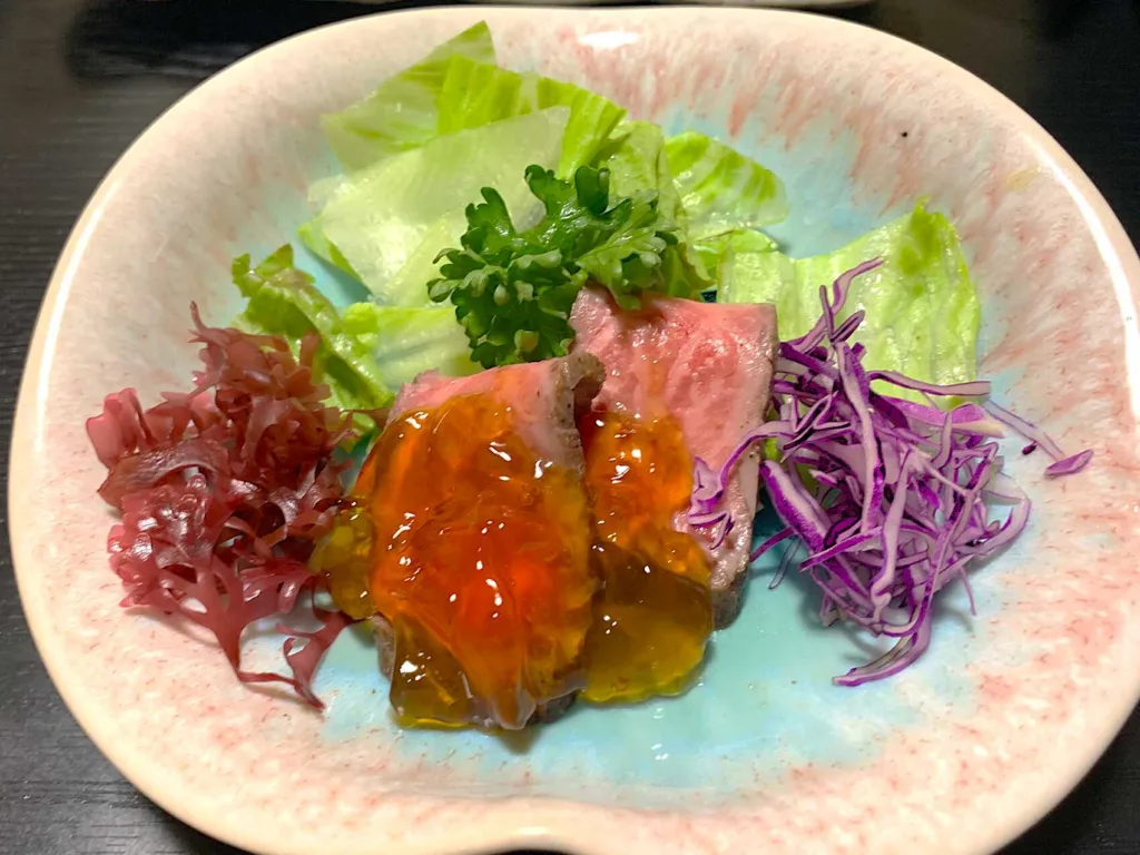 高山 二人静白雲(夕食初日)