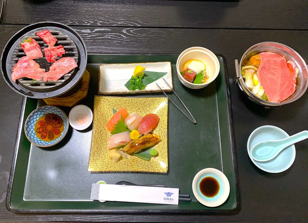 高山 二人静白雲(夕食2日目)