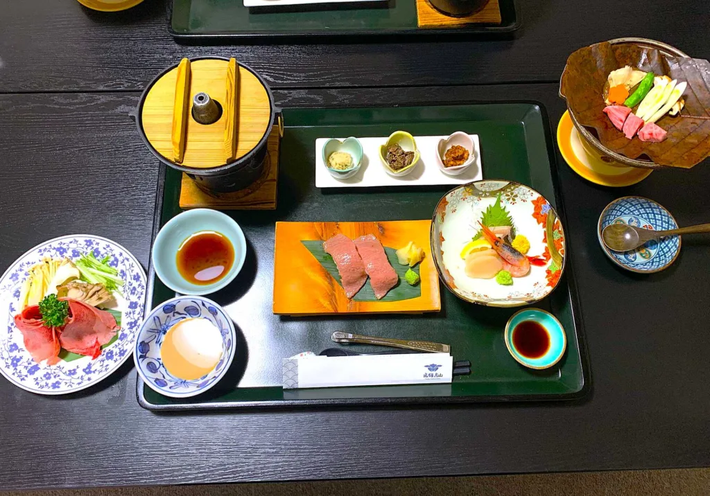 高山 二人静白雲(夕食3日目)