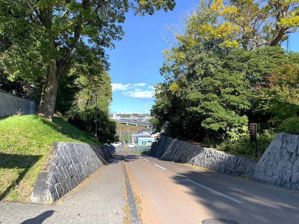 水戸城 二の丸杉山坂