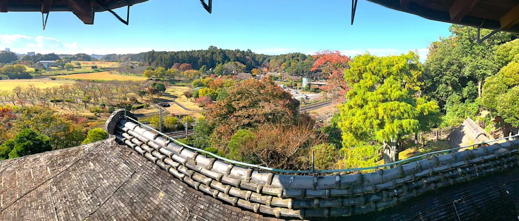 水戸偕楽園 好文亭 楽寿楼からの景色