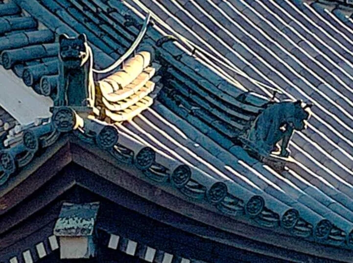 水戸城 弘道館・孔子廟(屋根に独特の狛犬?)