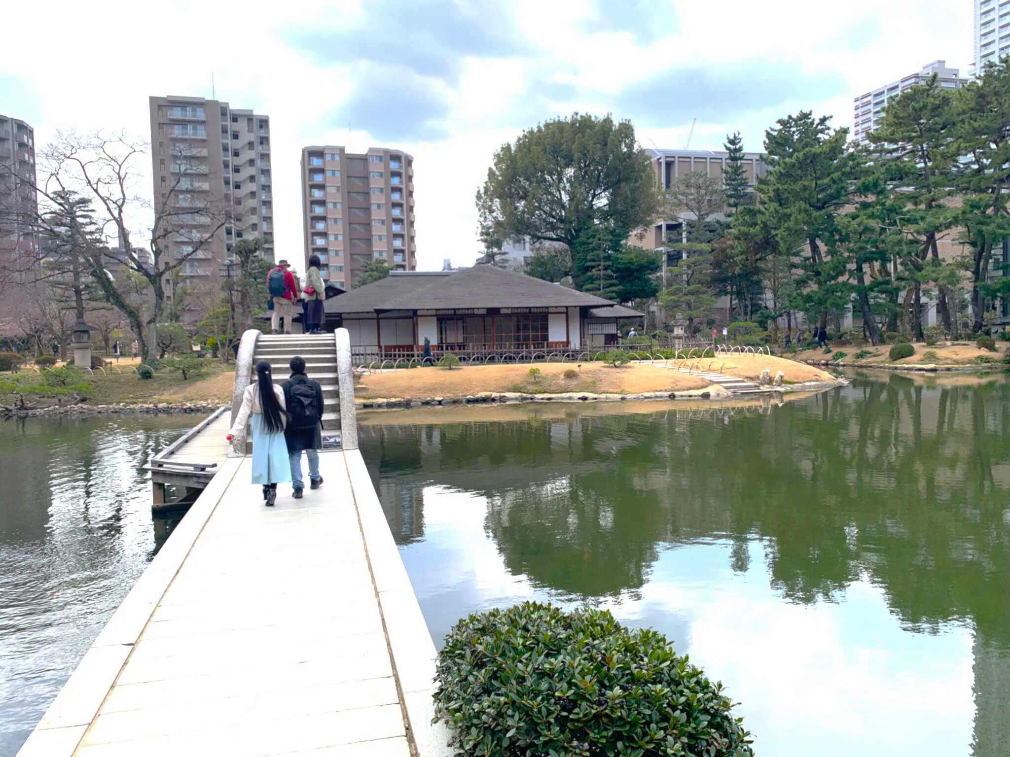 広島 縮景園 跨虹橋(北側から)