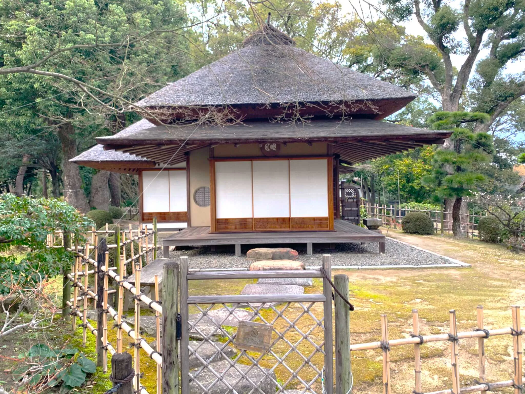 広島 縮景園・明月亭東側