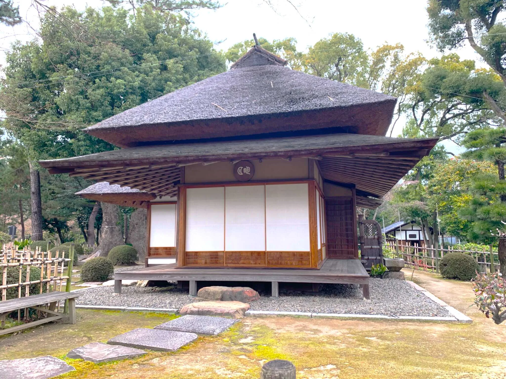 広島 縮景園・明月亭東側