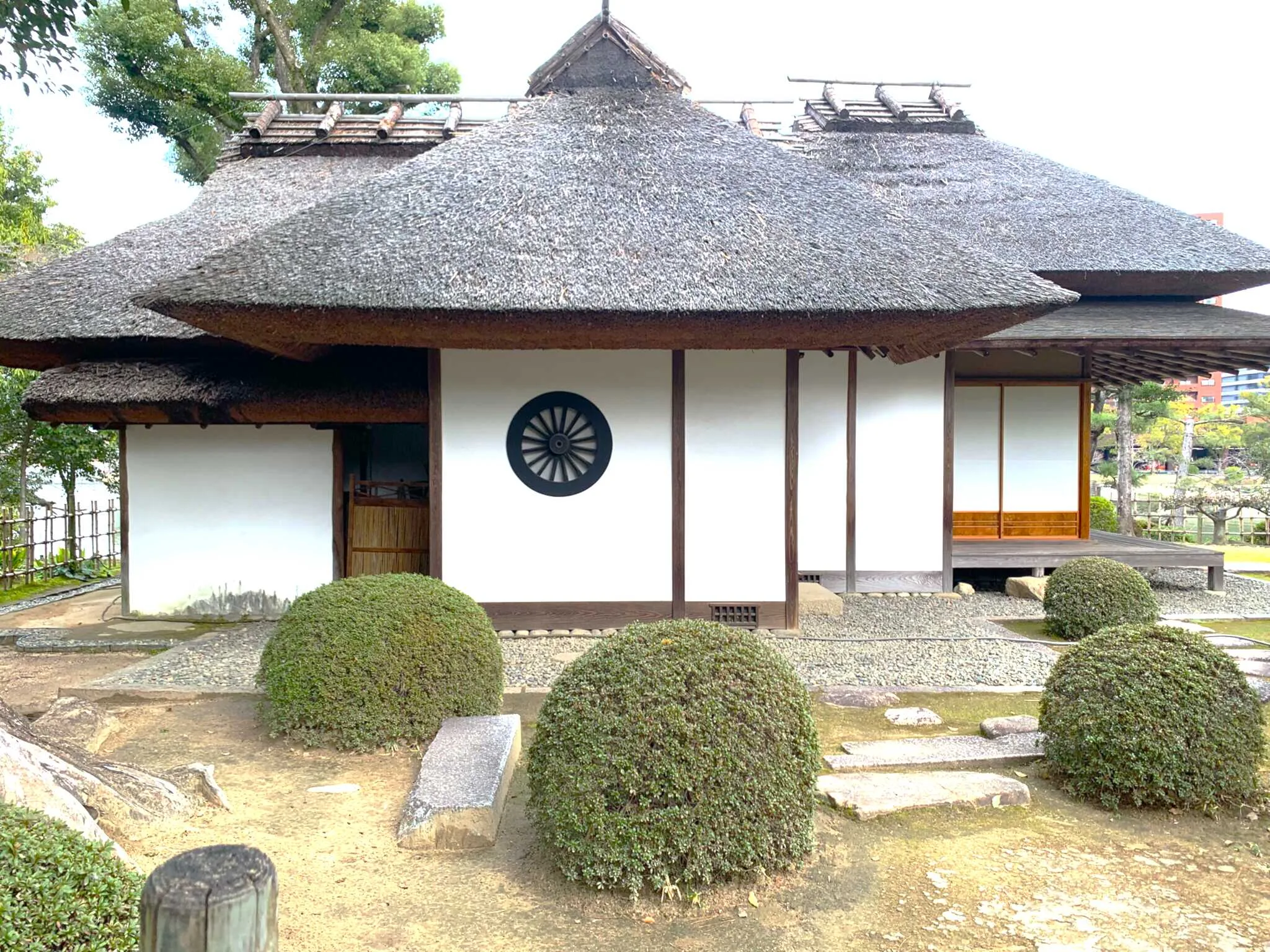 広島 縮景園・明月亭南側