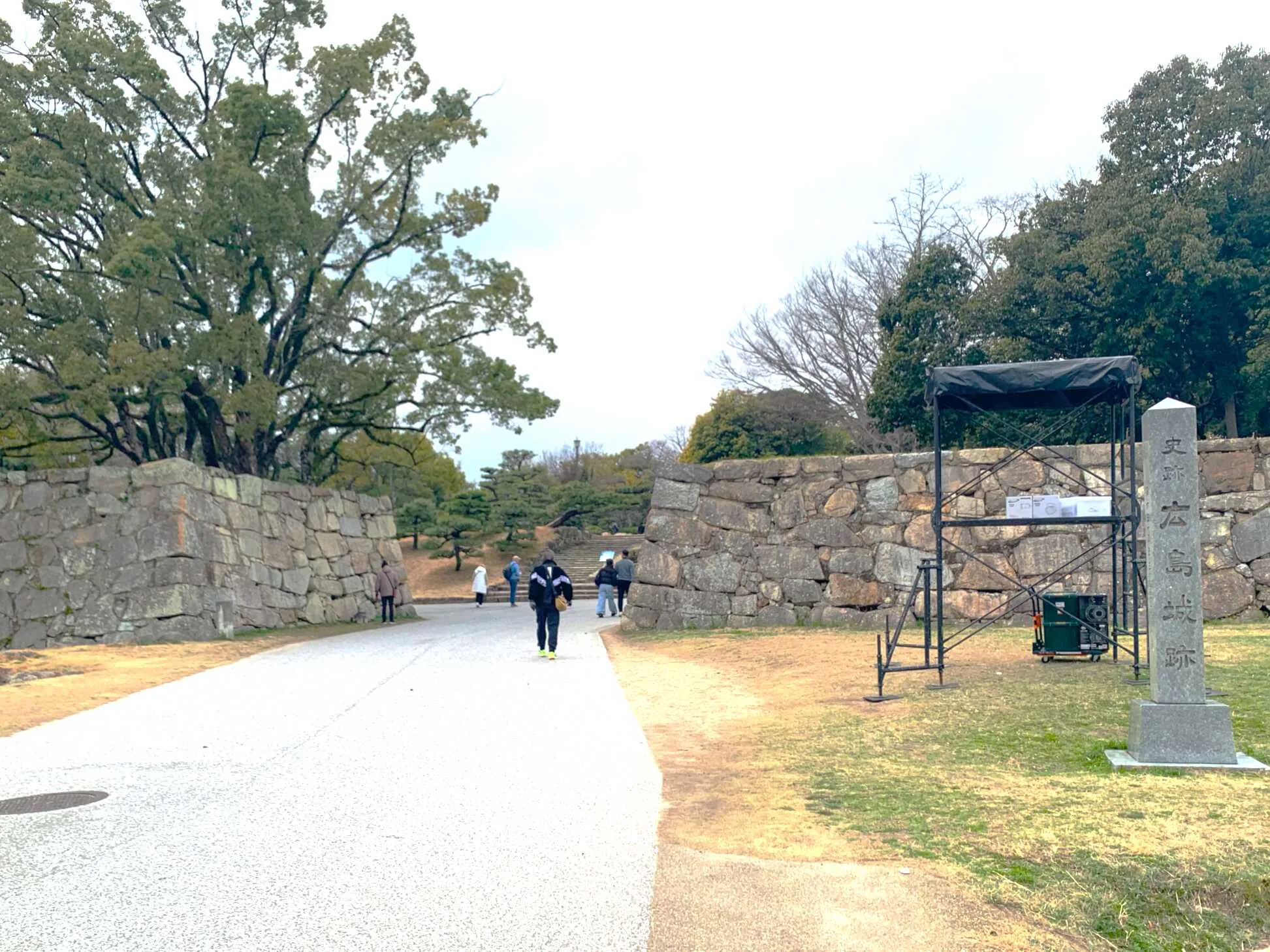 広島城 裏御門跡