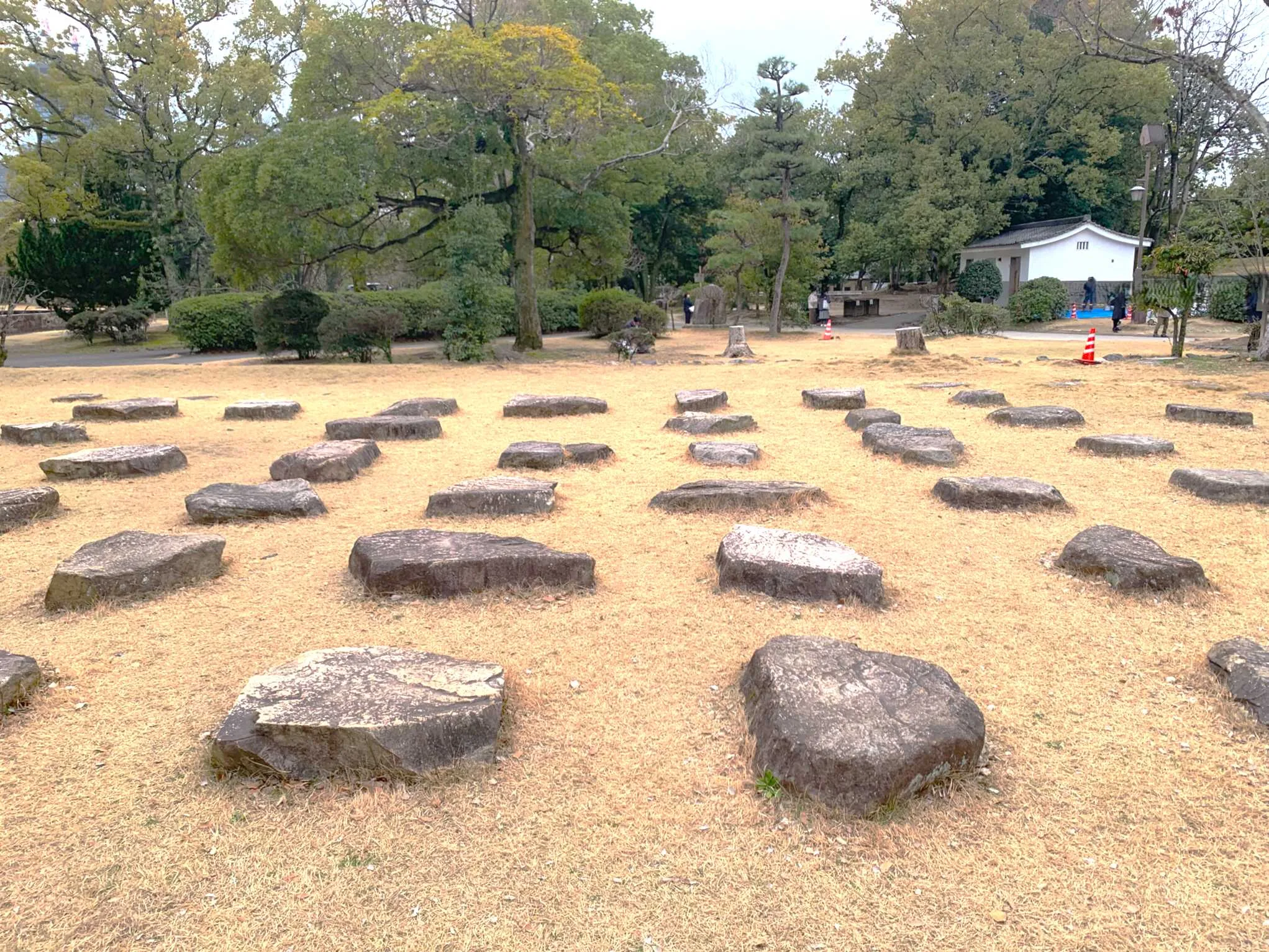 広島城 旧天守の礎石