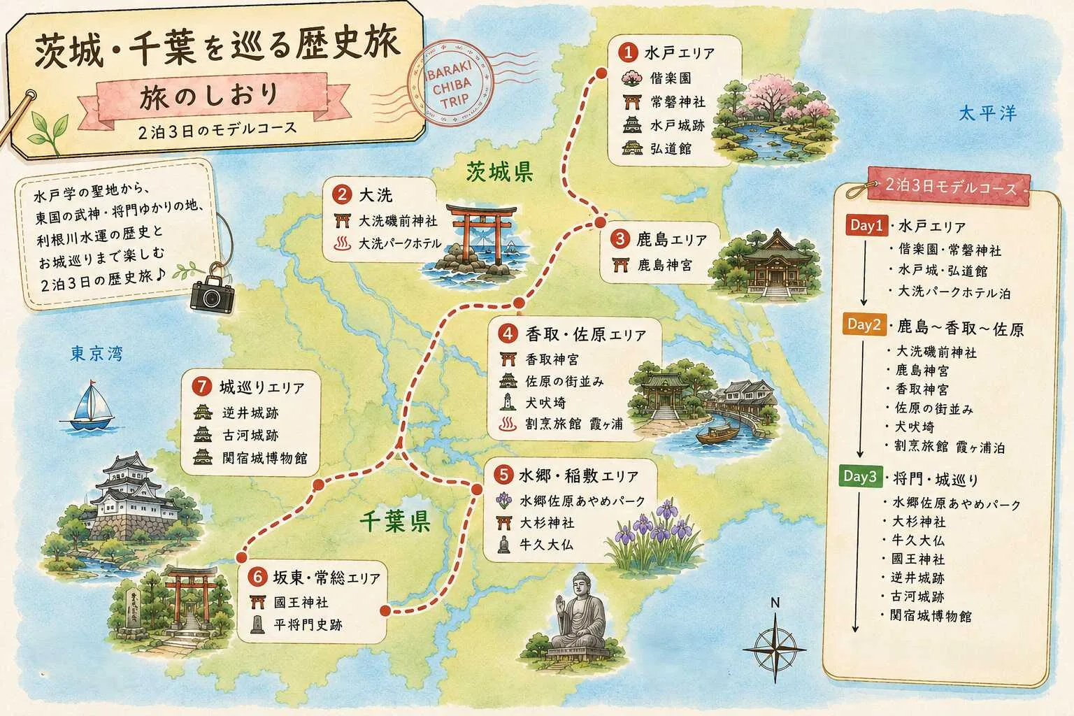 茨城・千葉旅のしおり