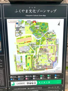 福山城：現地案内図