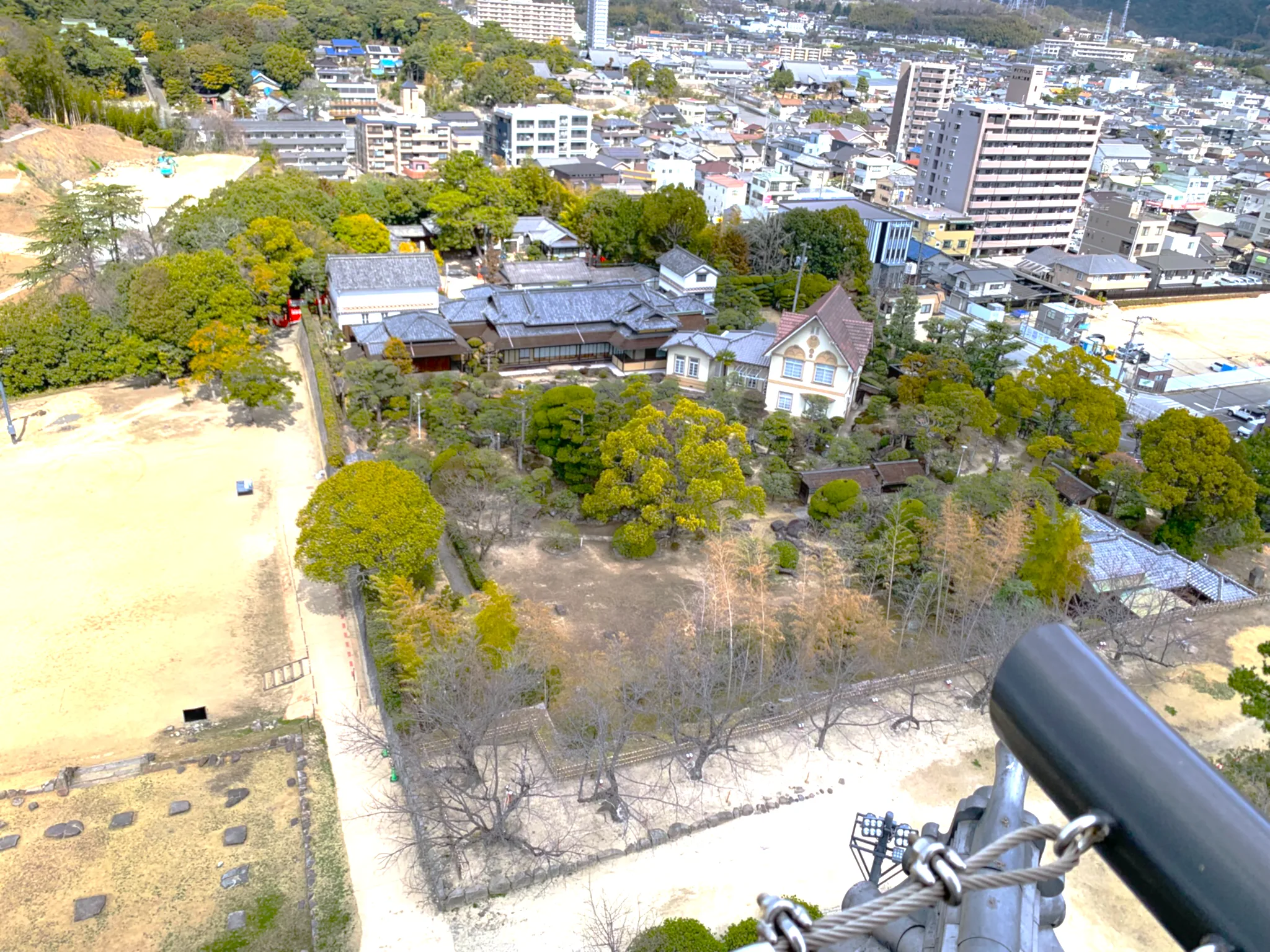 福山城天守眺望(北側:福寿会館)