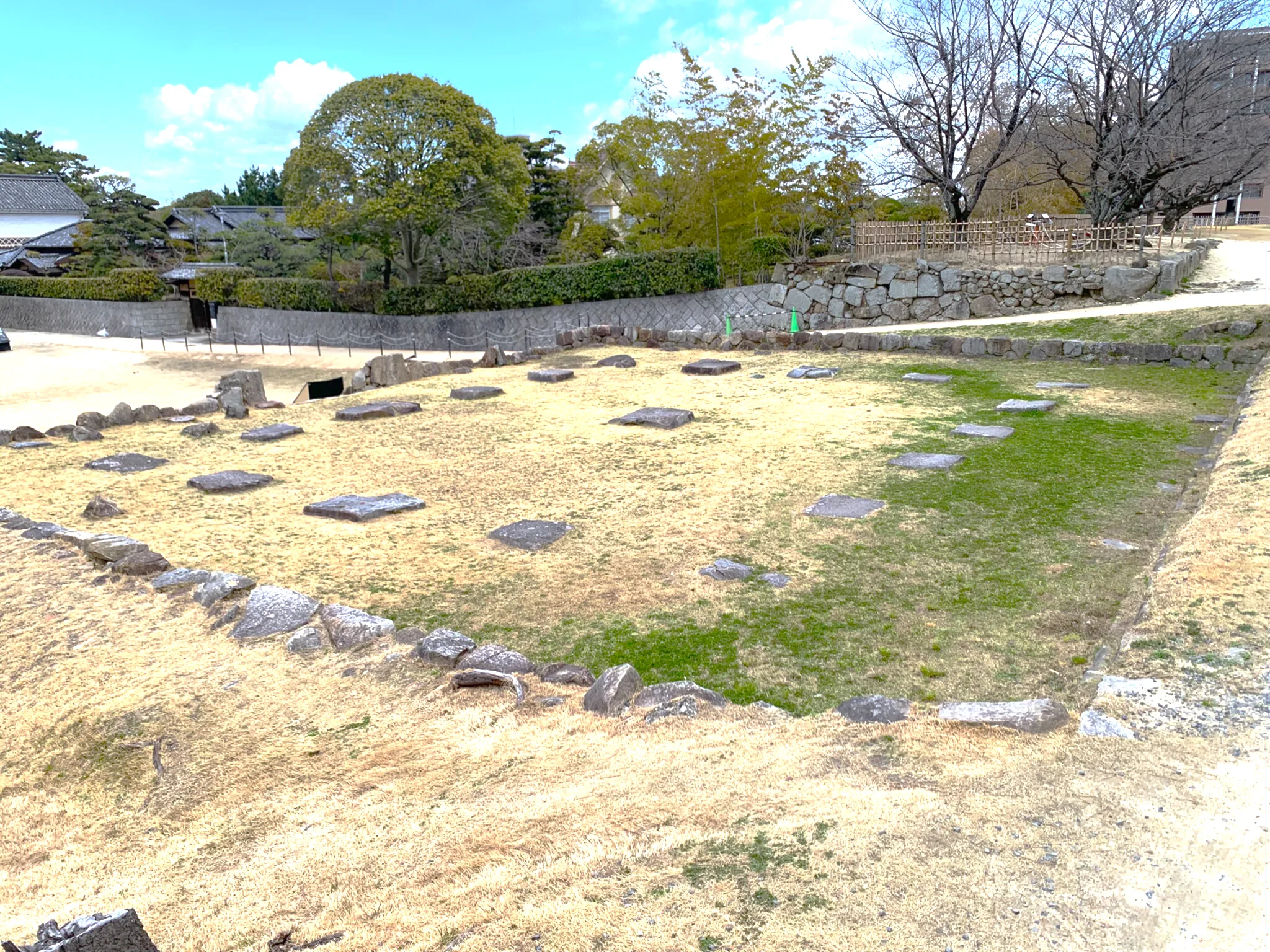 福山城 旧天守の礎石