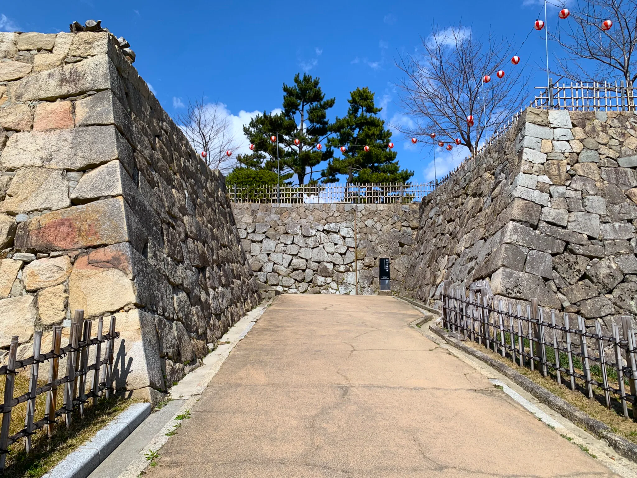 福山城 東坂三階櫓跡・東揚楯御門跡・鹿角菜櫓跡