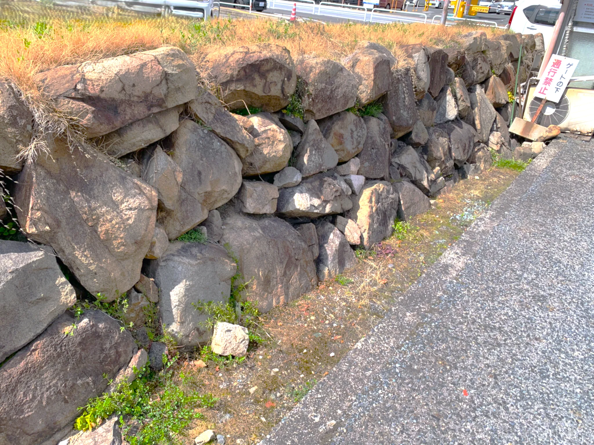 福山城 東側外堀石垣